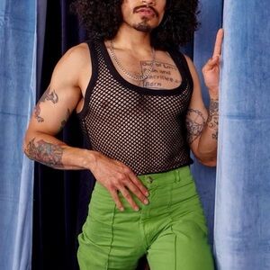 NWOT Big Bud Press Mesh Tank Top in Black